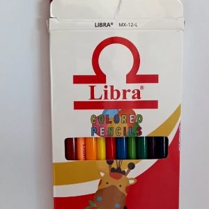 Libra Long coloured pencils 12 colours