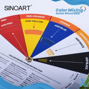 Sinoart Disco De Cores Color Mixing Guide Wheel