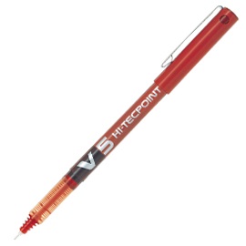Pilot V5 Hi-tecpoint Pen Red