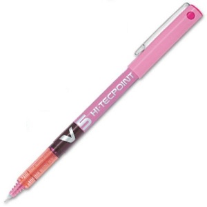 Pilot V5 Hi-tecpoint Pen Pink