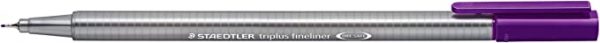 Staedler Triplus Fineliner, Violet, Pack Of 10