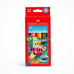 Faber-Castell Fish Design Water Colour Pencils 12 Colour In A Cardboard Box