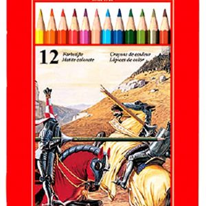 Faber Castell Classic Colour Pencils 12 Colour In A Flat Metal Tin, Multicolor