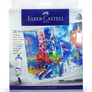 Faber Castell Acrylic Colors Set Of Tubes In A Cardboard Pack, Assorted