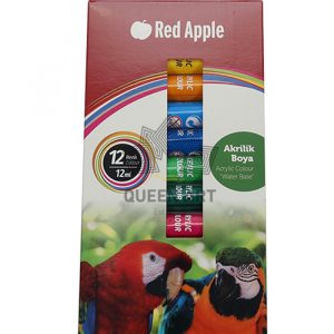 Red Apple Accrylic Paint 12x12ml