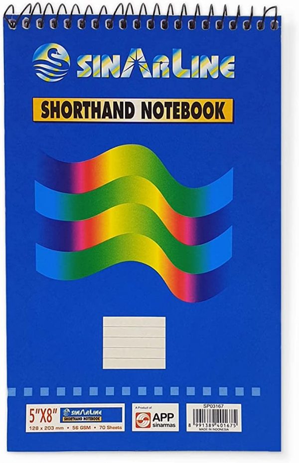 Sinarline Short  Hand Book 5x8 56gsm 70sheets