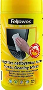 Fellowes 100 Screen Wipes Tub for Home and Office
