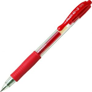 Pilot G205- Roller Ball Gel Pen 0,5 mm -Red