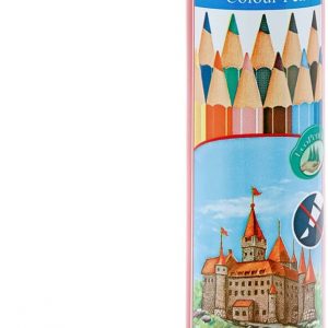 Faber-Castell Classic Colour Pencils 12 Colour In A Round Metal Tin
