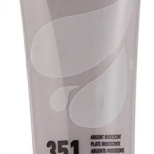 Super Deal Acrylic Color Paint Tube 75ml Iridescent Silver,