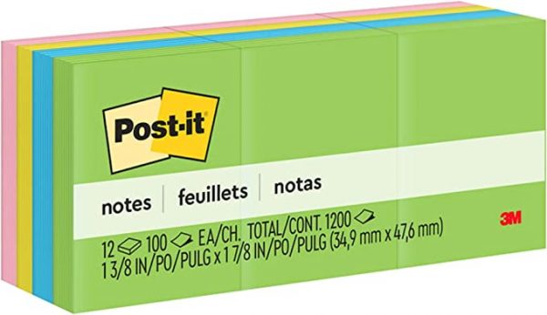 Post-It Notes Ultra Colors 653-Au.1.5 X 2 In (38 Mm X 51 Mm)