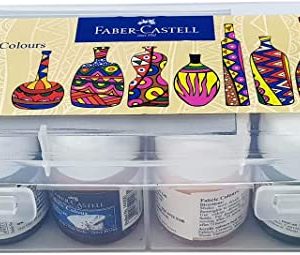 Faber-Castell Fabric Colors 12X10Ml In A Plastic Box