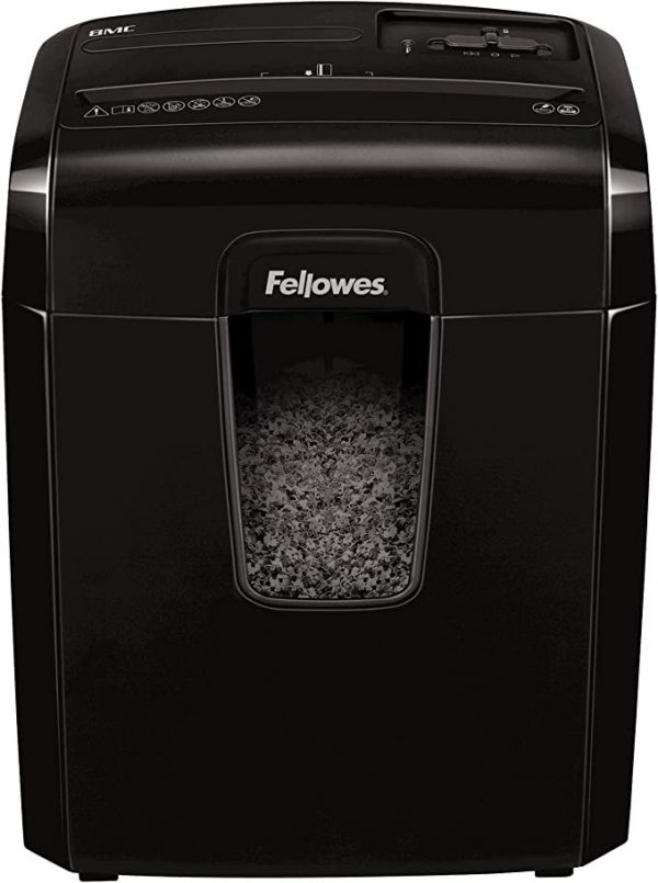 Fellowes Paper Shredder for Home Office Use - 8 Sheet Micro Cut Shredder