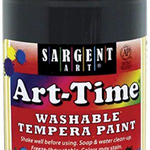 Sargent Art  Art-Time Washable Tempera Paint, Sargent Black