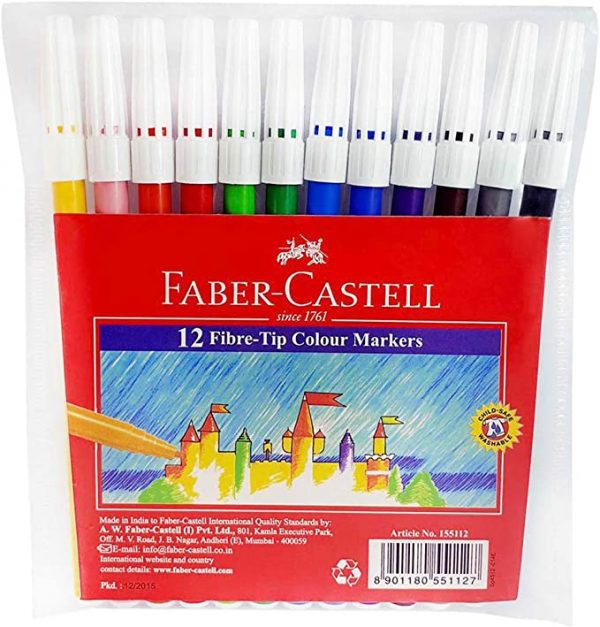 Fiber Castell12 Fibre-Tip Colour Markers