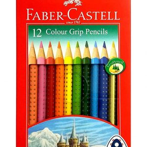 Faber-Castell Grip Colour Pencils 12 Colour In A Cardboard Box