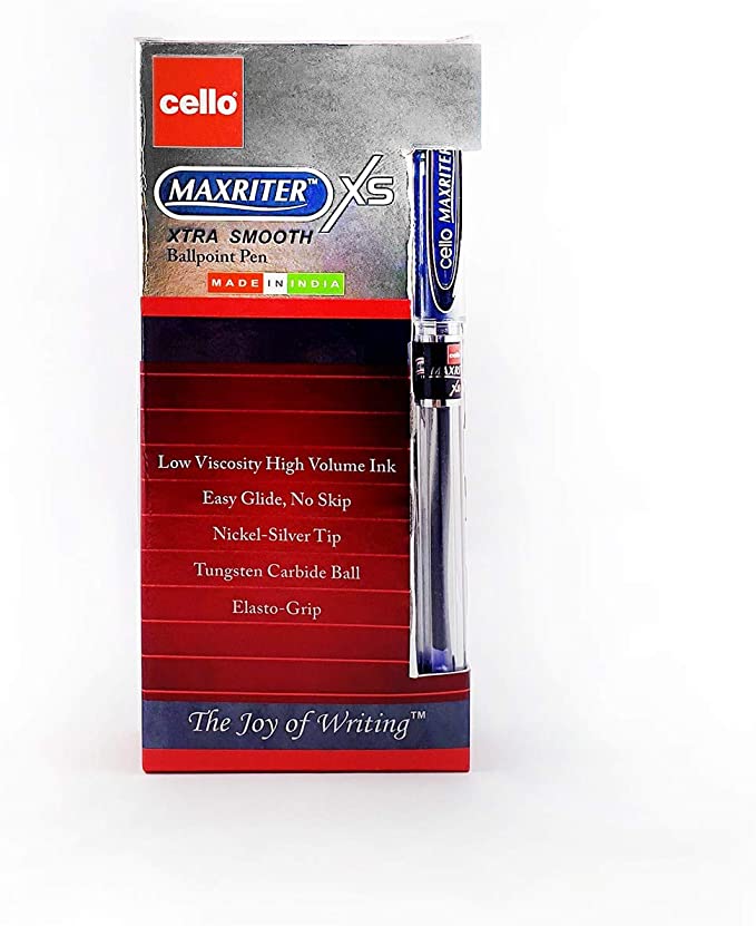 CELLO MAXRITER XS BALL PEN 0.7MM BOX OF 12PC BLUE Fortune Stationery