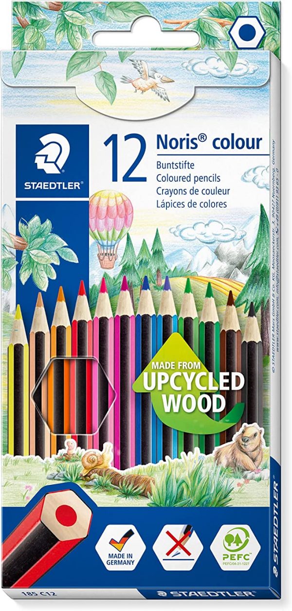 Staedtler Noris Colour 185 Colouring Pencil, Multicolor, 12 Count