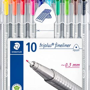 STAEDTLER 334 Triplus Fineliner Superfine Point Pens