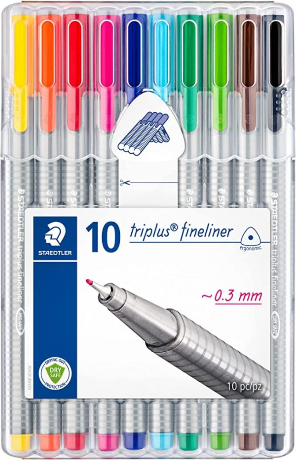 STAEDTLER 334 Triplus Fineliner Superfine Point Pens