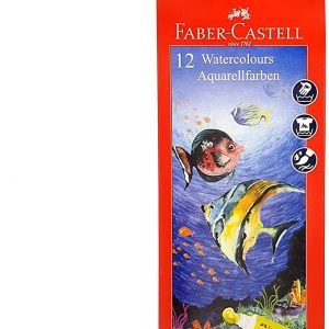 Faber-Castell Students Watercolor Tube Of 12 Colors, Assorted, 5Mlx12Pc