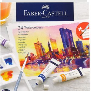 Faber Castell Creative Studio Watercolours 9 Ml Set Of 24, Multicolor