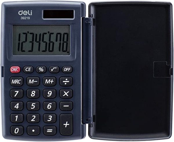 Deli 8 Digit Pocket Desktop Calculator