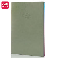 Deli Leather Cover Notebook A5 80Sheets